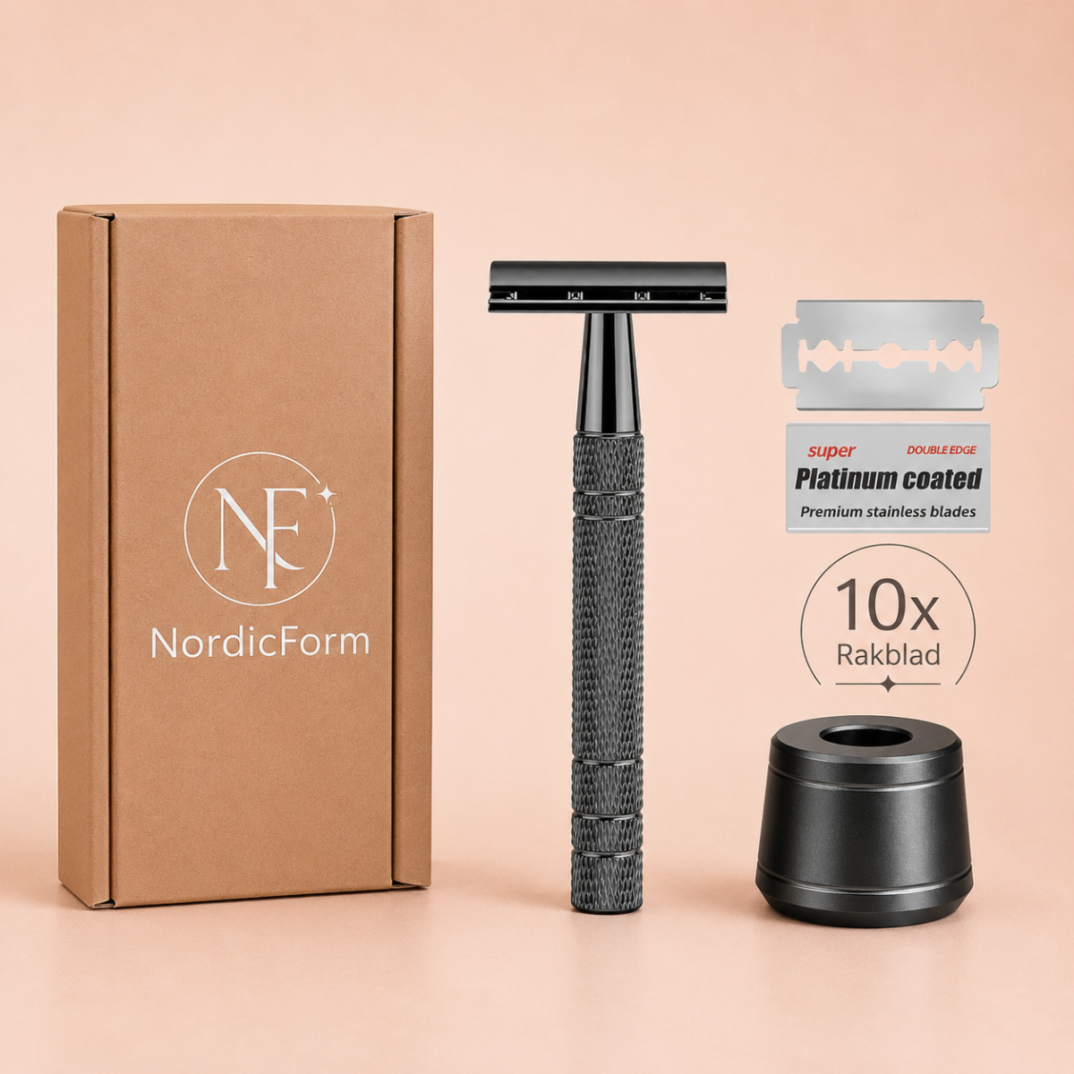 NordicForm Signatur - Premium säkerhetshyvel för en nära och skonsam rakning